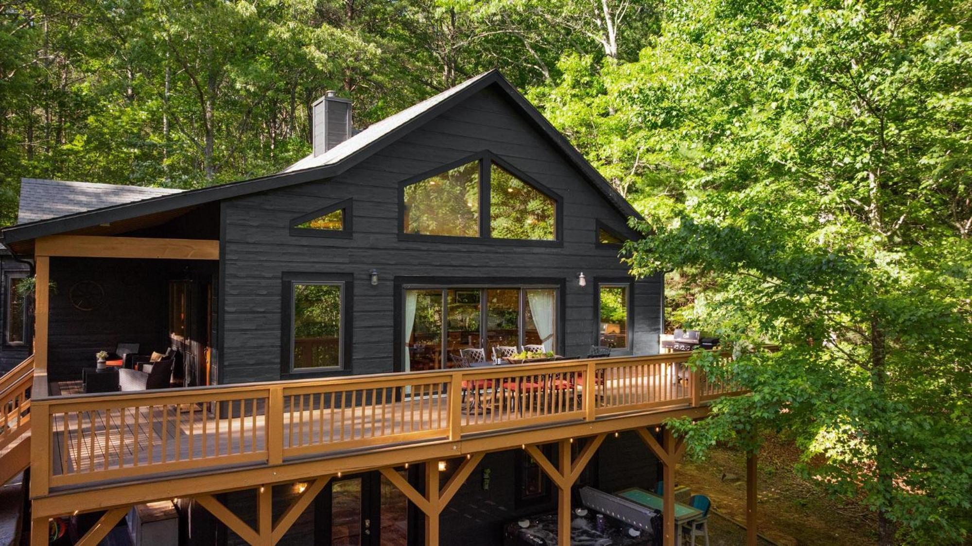 Lux Mtn Cabin Hot Tub, Fire Pit, Game Room 3Bd Franklin Luaran gambar