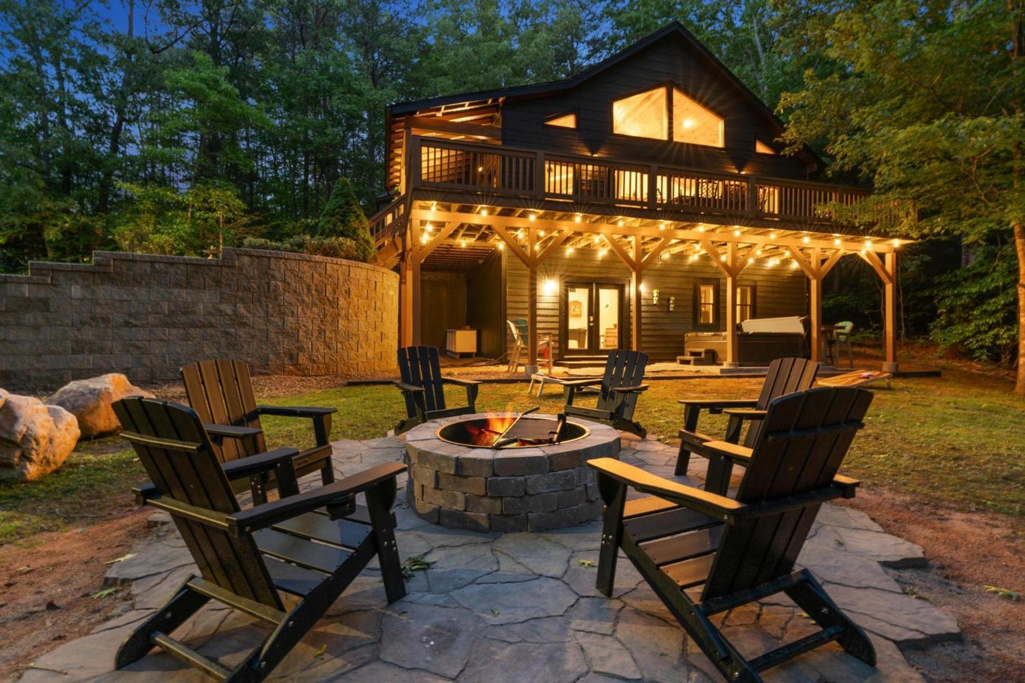 Lux Mtn Cabin Hot Tub, Fire Pit, Game Room 3Bd Franklin Luaran gambar