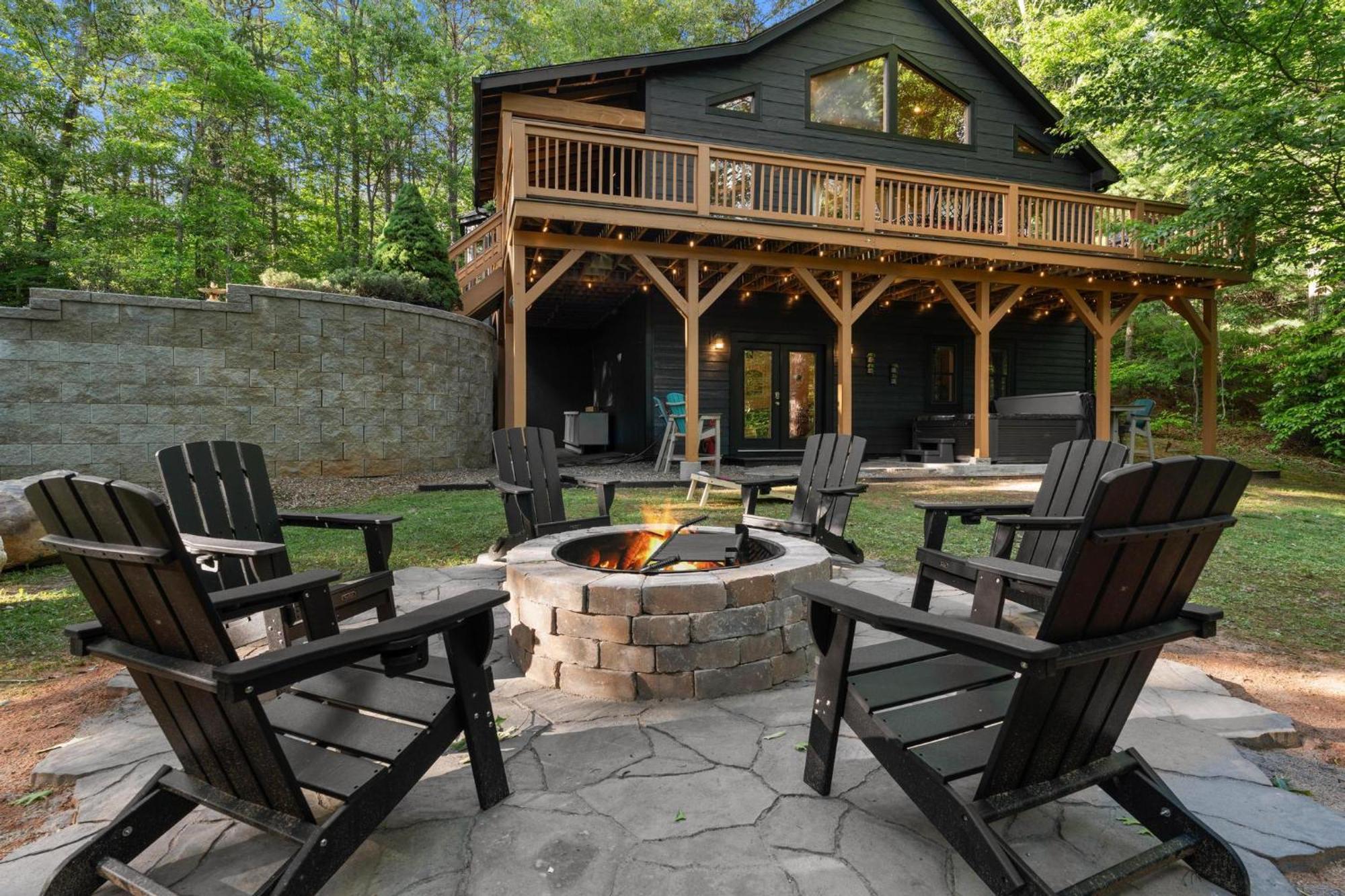 Lux Mtn Cabin Hot Tub, Fire Pit, Game Room 3Bd Franklin Luaran gambar